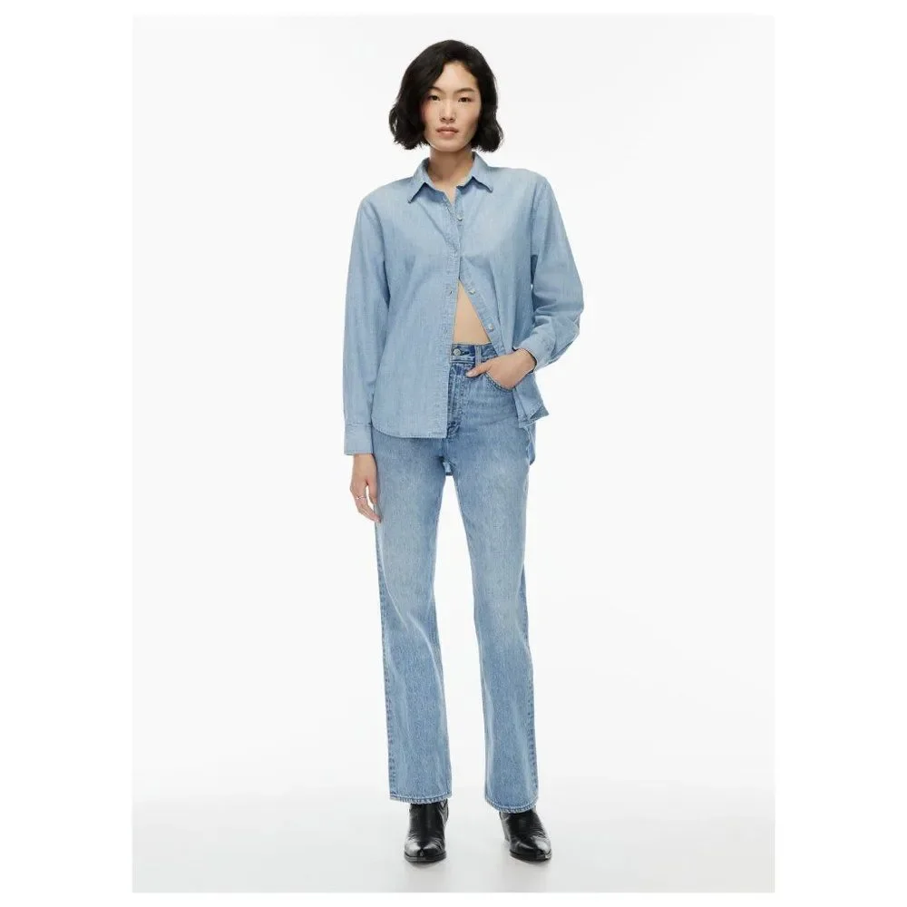 Aritzia Denim Forum The Vintage Jane High Rise Boot - Picture 1 of 13